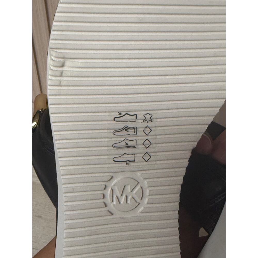 Michael Kors Scarlett Chain-Link Leather Slide Sandal Size 8.5M Women's Shoes - Picture 9 of 10